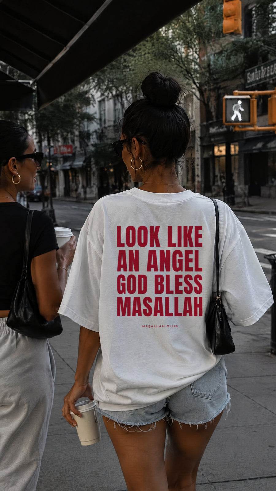 Maşallah Club Angel Tee Kırmızı Blok, sırt baskısı